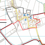 Map showing conservation area of Cossall