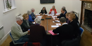 Photo of members of the Cossall Parish Council in a meeting