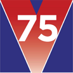 Victory in Europe 75 years on logo