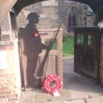 image of soldier at church remembrance day 2020