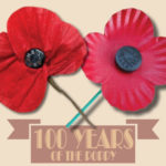 image of two poppies and the 100 years banner